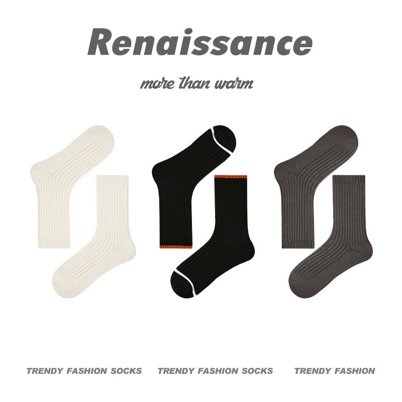 Renaissance Collection Men Socks 3 Pairs Bundle Freestyle Mid-Calf Socks