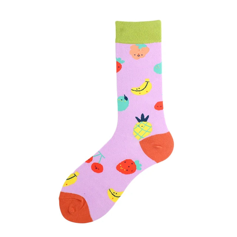 Funny Socks Hip Hop Happy Harajuku Personality Trend Women Socks Comfortable Creative Breathable Cartoon High Quality Sokken