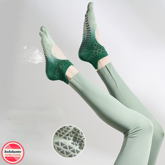 Sport Socks Pilates Yoga Socks Gradient Colour Anti-skid 5 Colour Options Buy 1 Get 1 Free 717374238857