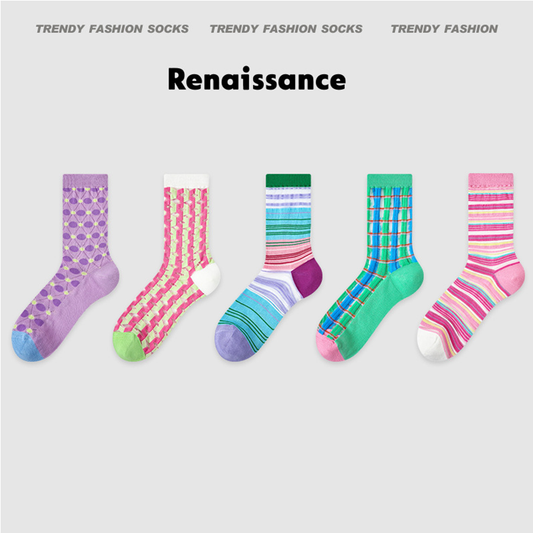 Renaissance Collection Women Socks 5 Pairs Bundle Mesh Hosiery